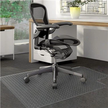 PVC 45" x 53" Lip Shape Chair Mat for Carpets
